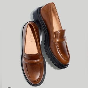 Brown madewell loafers